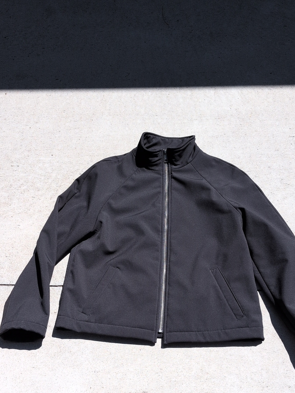 Banana Republic Factory Black Zip Front Performance Outerwear